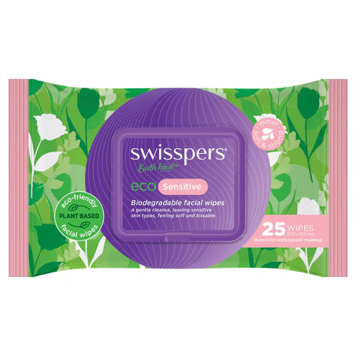 SWISSPERS Eco Sens. Fac. Wipes 25s