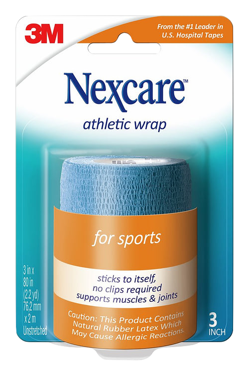 Nexcare Athletic Wrap 76.2mm X 2m Blue
