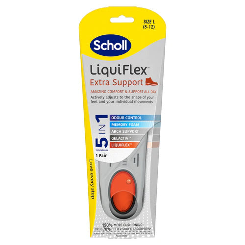 SCHOLL Liquidflex X/Supp. Insole Lrg