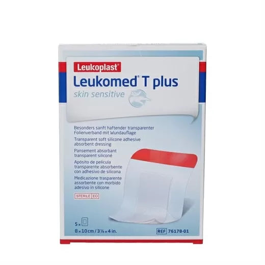 Leukoplast T Plus SkinSen 8x10cm 5pk