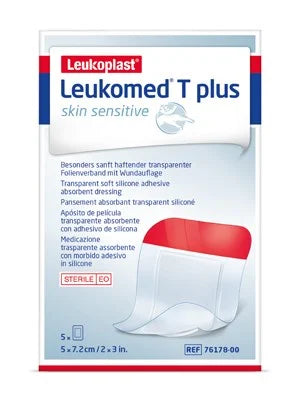 Leukoplast T Plus SkinSen 5x7.2cm 5s