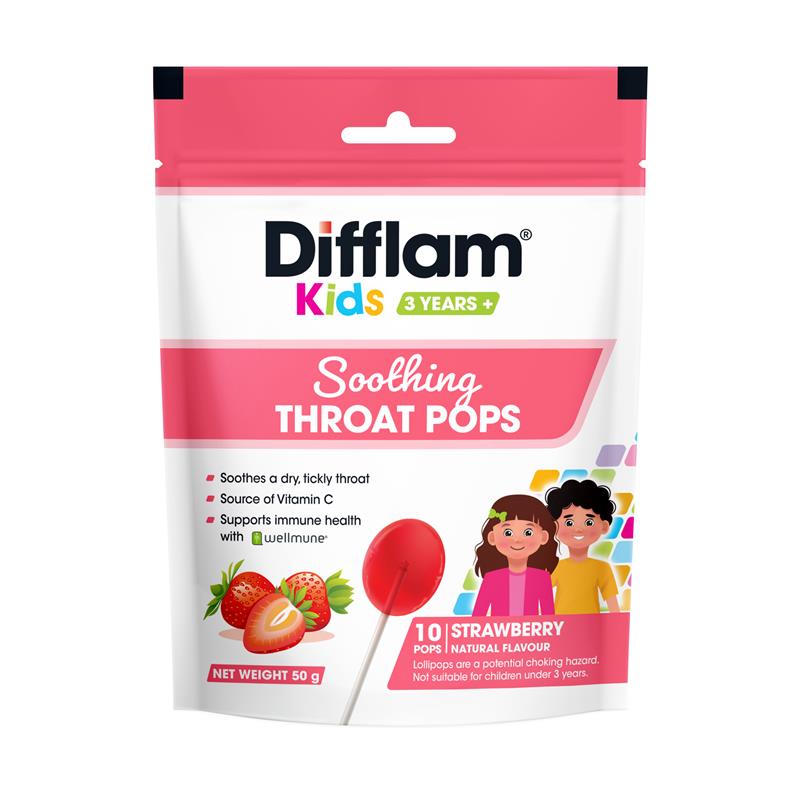 DIFFLAM K Sooth Throat Pop Strawb10s