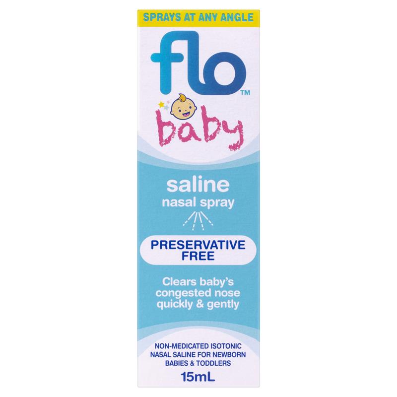 FLO Baby Saline +Nasal Spray 15ml