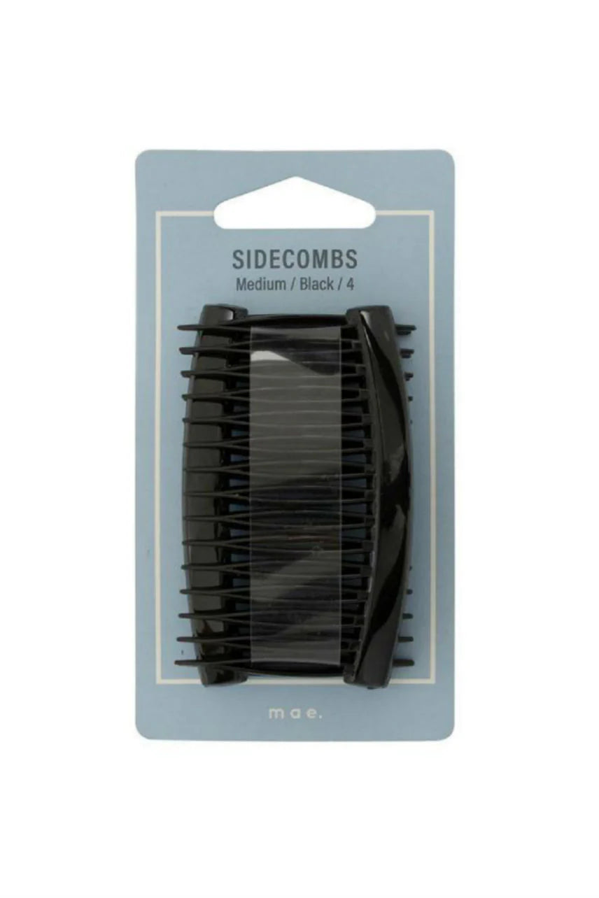 MAE 40-2000BK Sidecombs Black Med 4