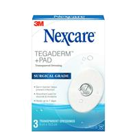 Nexcare Tegaderm + Pad Waterproof Oval Dressing 3 Pack