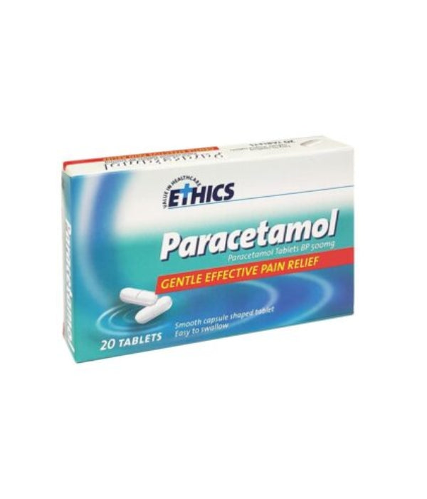 ETHICS Paracetamol 500mg Caplets 20s