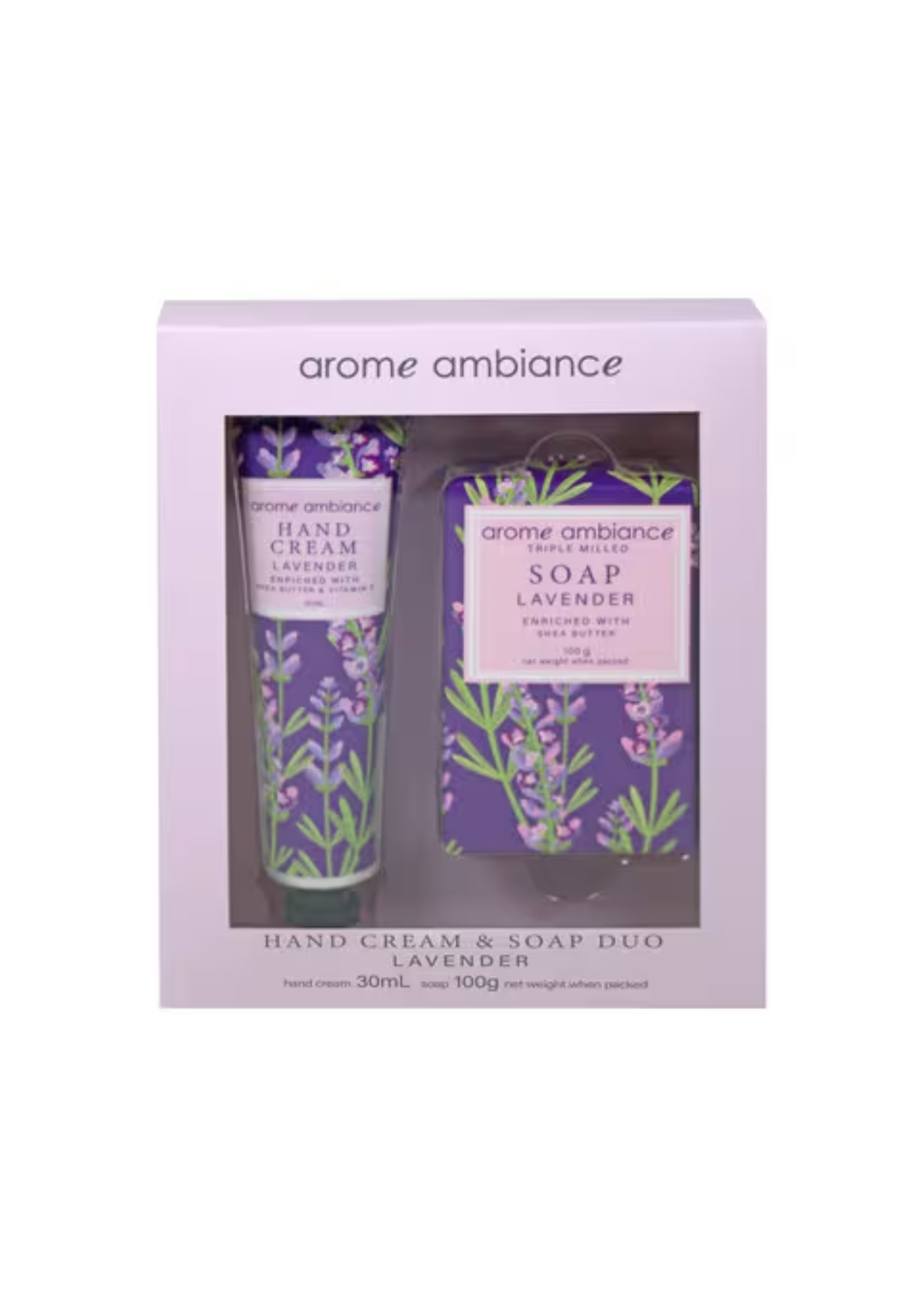 AA Floral garden H/Cr & soap duo Lav
