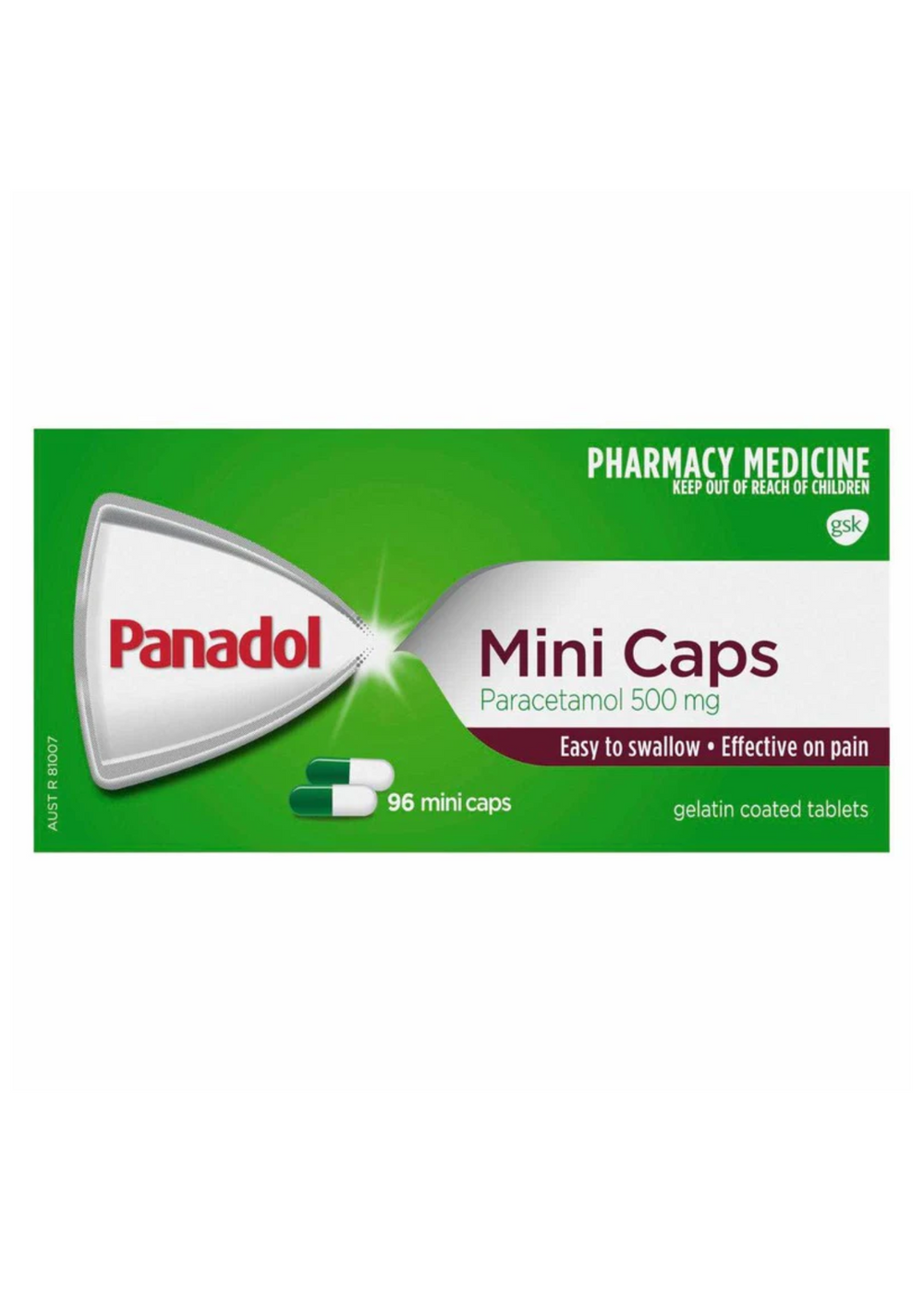 Panadol Mini 500mg - 96 caps