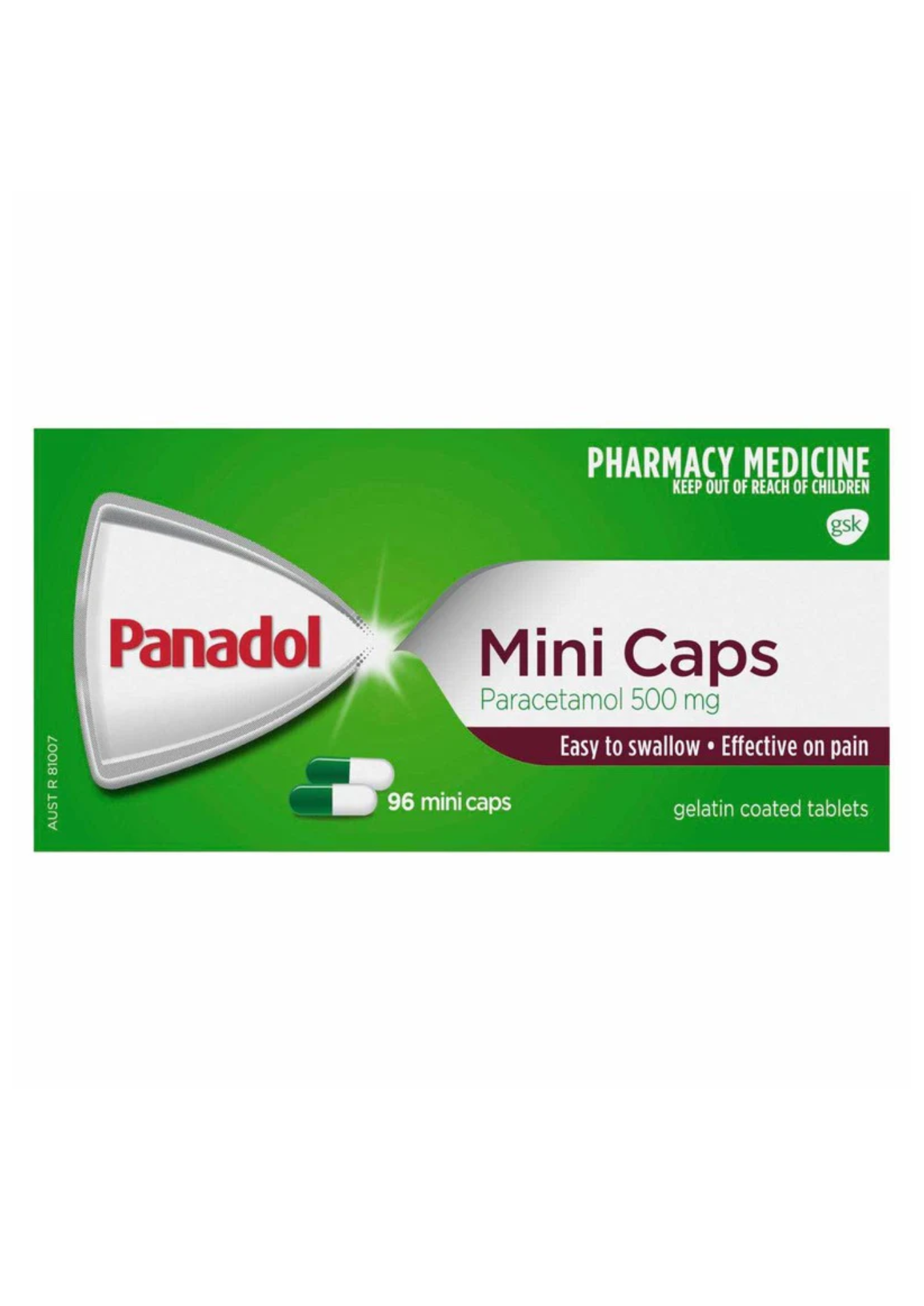 Panadol Mini 500mg - 96 caps