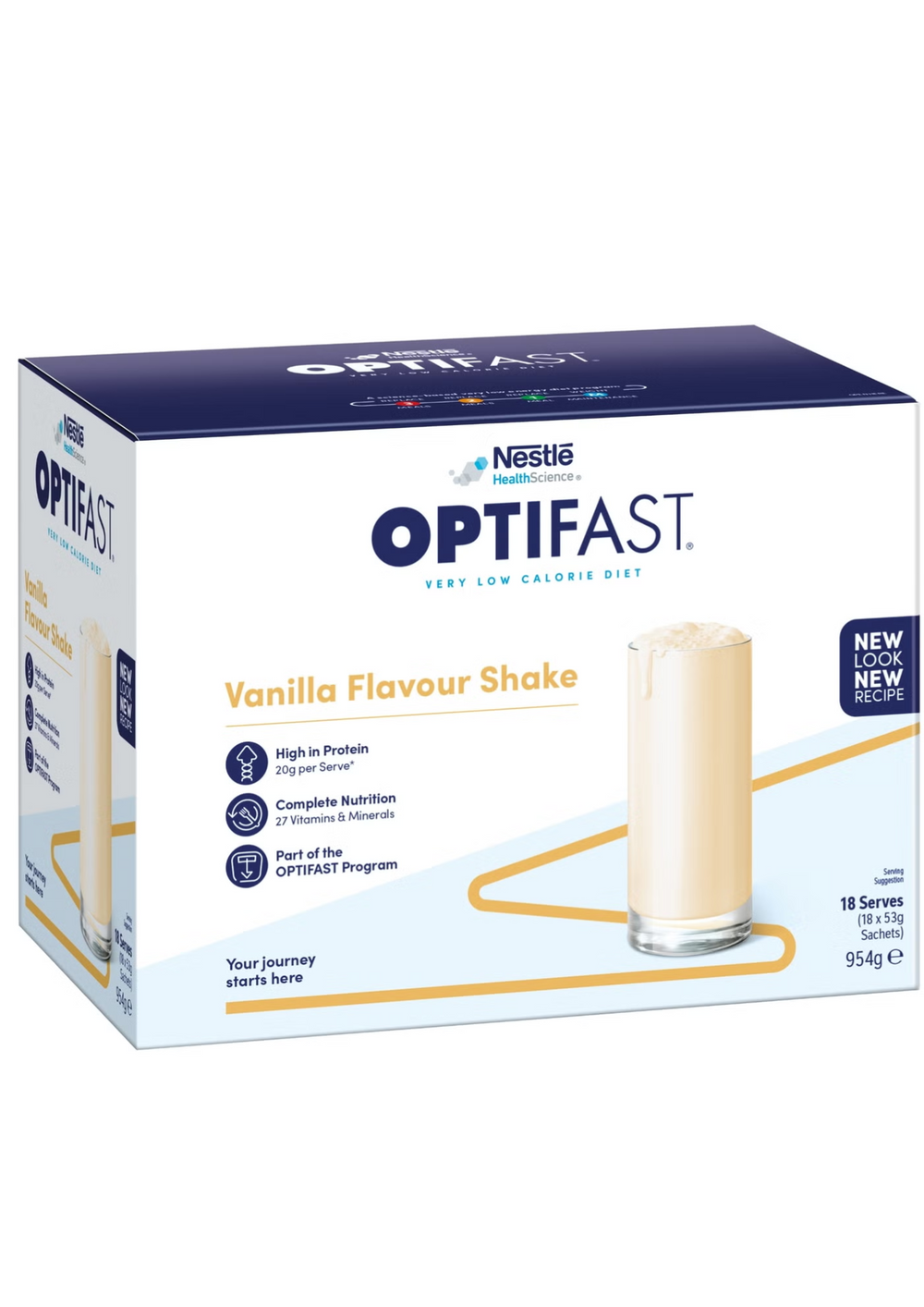 Optifast Vlcd Shake Vanilla Flavour - 18s