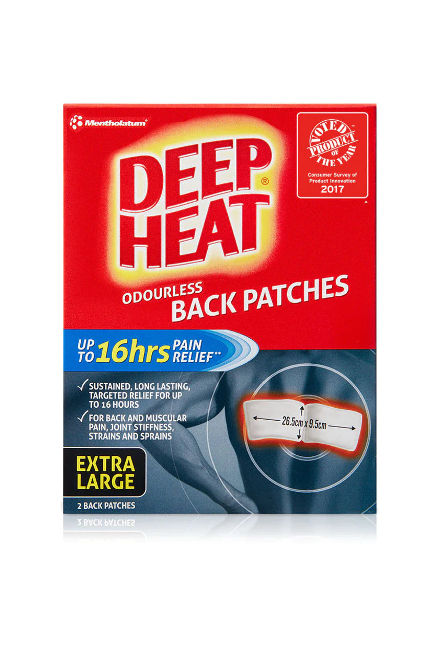 Mentholatum Deep Heat Back Patch 2pk