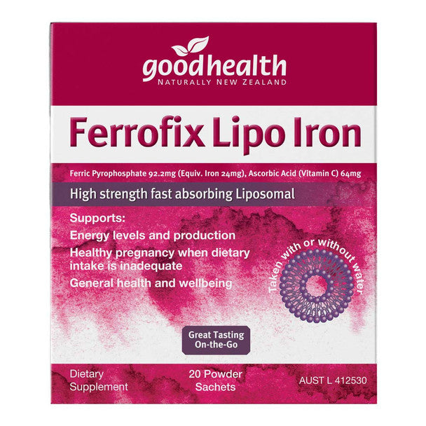 GHP Ferrofix Lipo Iron 2g 20pk