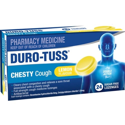 Duro-Tuss Chesty Cough Loz Lemon 24s