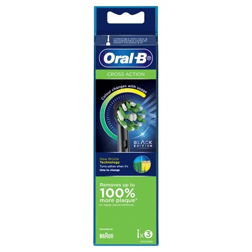 Oral B Vitality C/Action (R) Blk 3s