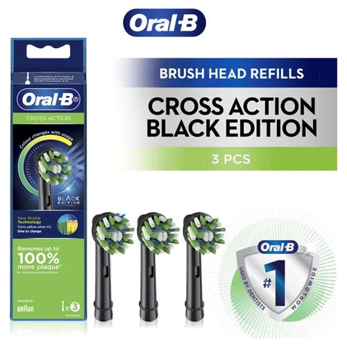 Oral B Vitality C/Action (R) Blk 3s
