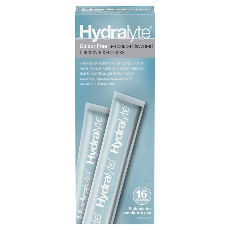 Hydralyte Ice Block Lemonade 16pk