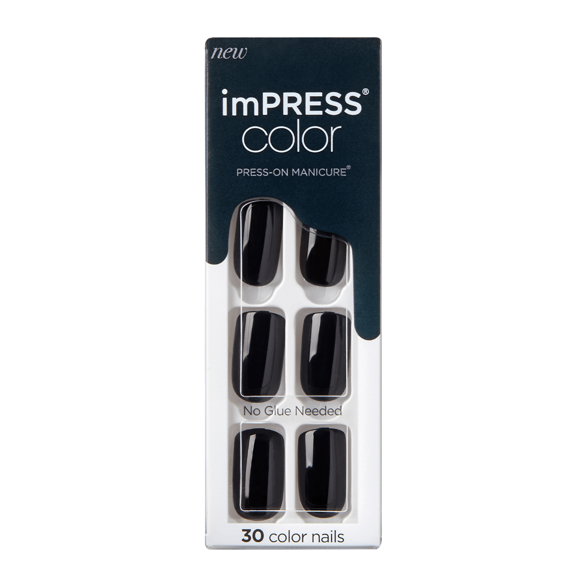 KISS ImPress Nails All Black 30s