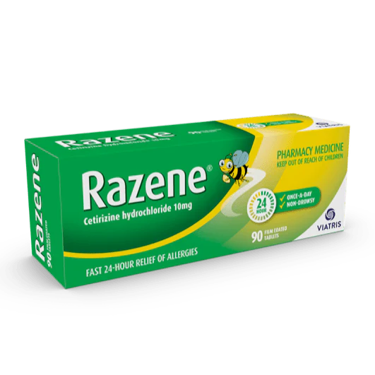 Razene 10mg Antihistamine - 90tabs