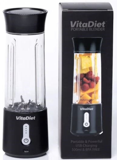 VITA DIET Portable Blender Blk 500ml