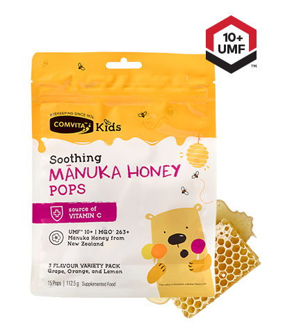 Comvita Kids UMF 10+ Manuka Honey Soothing Pops 15 Pack