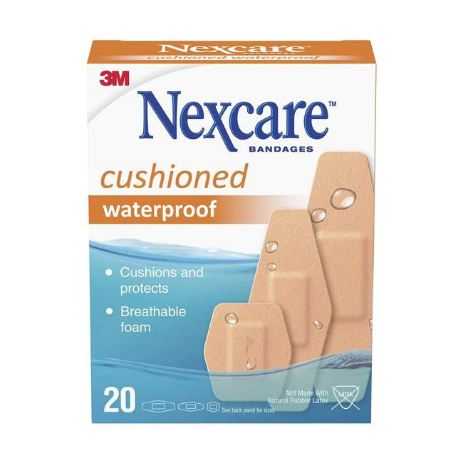 Nexcare Cushioned Waterproof Band. asst 20