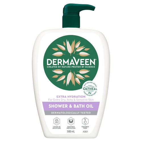 Dermaveen Gentle Shower & Bath Oil - 500ml