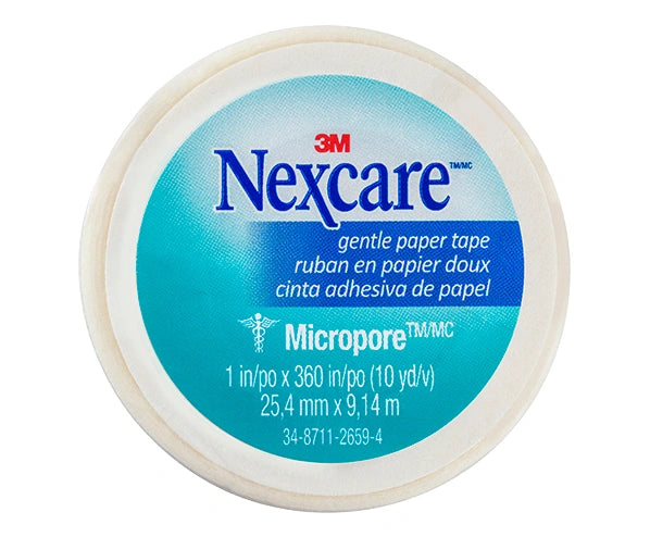 Nexcare Micropore Gentle Paper Tape White - 25.4mm X 9.14m