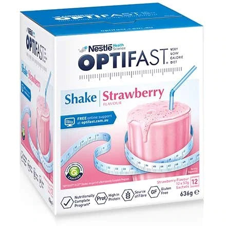 Optifast Vlcd Shake Strawberry Flavour - 12s