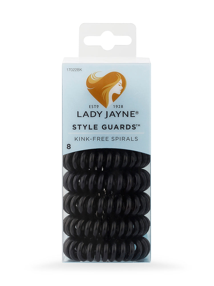 Lady Jayne Style Guards Black Kink Free Spirals - 8 pk