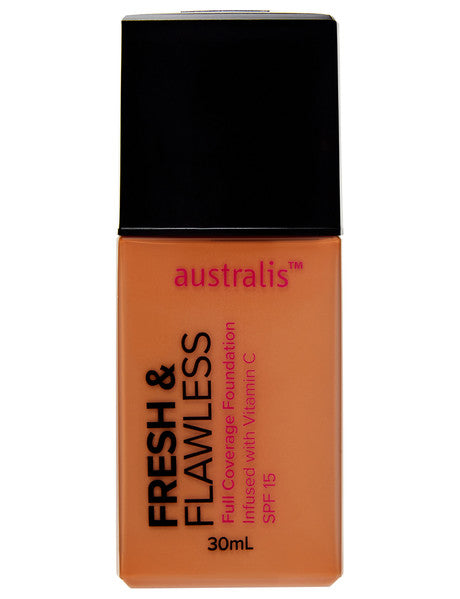 Australis Fresh & Flawless Foundation Golden Tan - 30ml