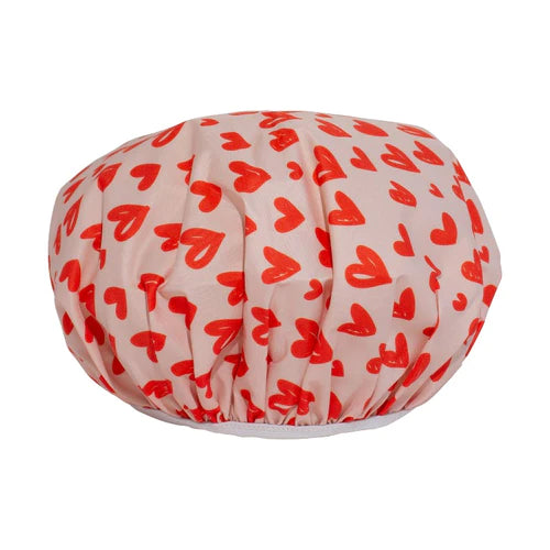 Simply Essential Luxe Shower Cap Hearts