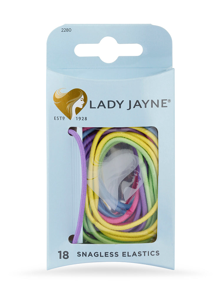 Lady Jayne Snagless Elastics Assorted - 18 pk