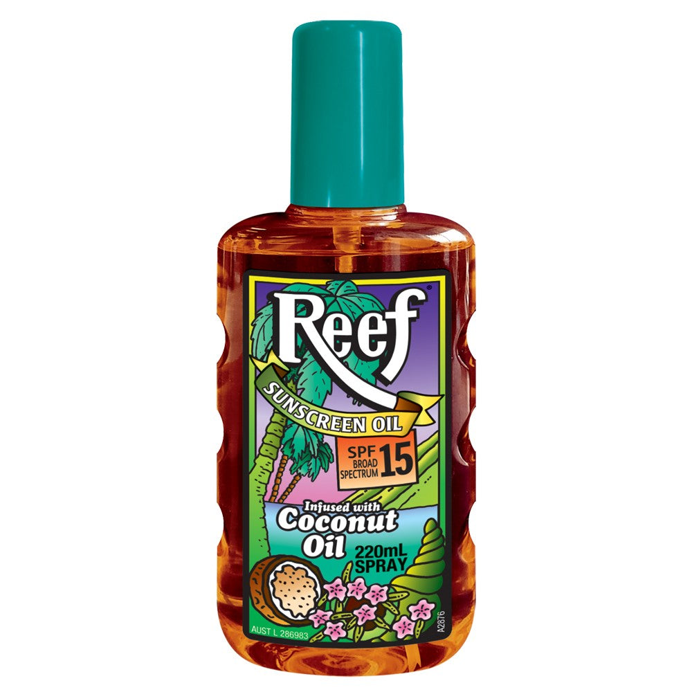 Reef Coconut Sunscreen Oil Spray SPF 15 - 220mL