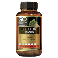 Go Healthy Go Celery 16000mg 1-A-Day Uric Acid Balance - 60caps