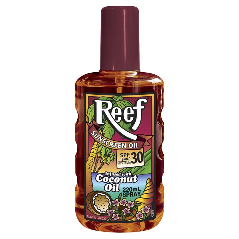 Reef Coconut Sunscreen Oil Spray SPF 30 - 220mL