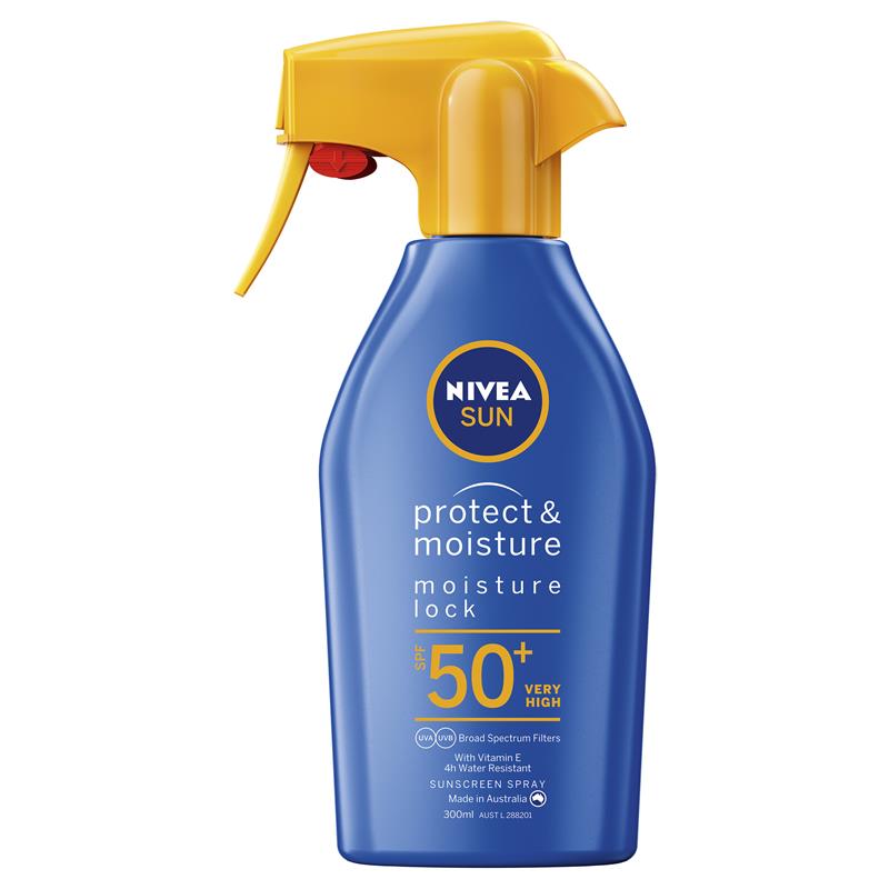 Nivea Sun Protect & Moisture Trigger Spray Spf50+ Sunscreen - 300ml