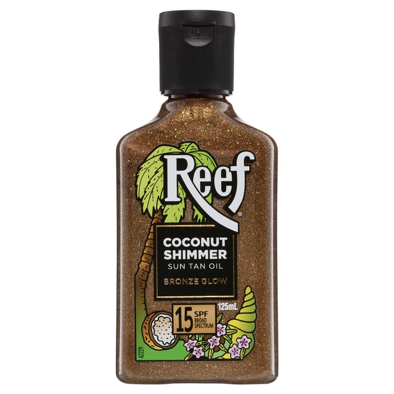 Reef Coconut Shimmer Sun Tan Oil SPF 15 - 125mL