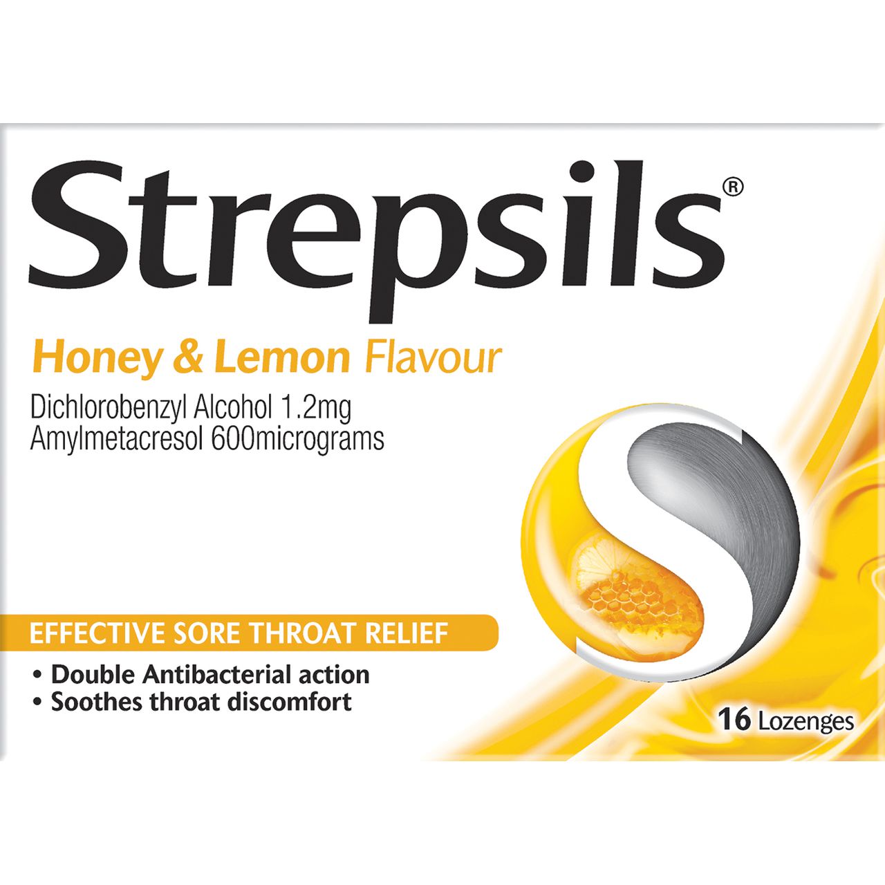 Strepsils Honey and Lemon Flavour Lozenges - 16s