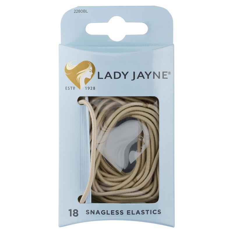 Lady Jayne Snagless Blonde Hair Elastics - 18 pk