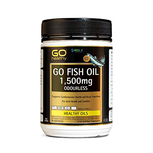 GO Fish Oil 1500mg Odourless 210cap