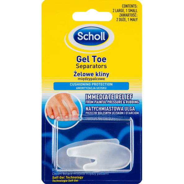 Scholl SCHL GEL TOE SEPRTR 3pk