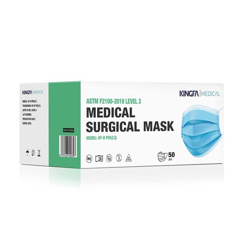 Kingfa Disposable Face Mask 3 Ply With Earloop - 50s