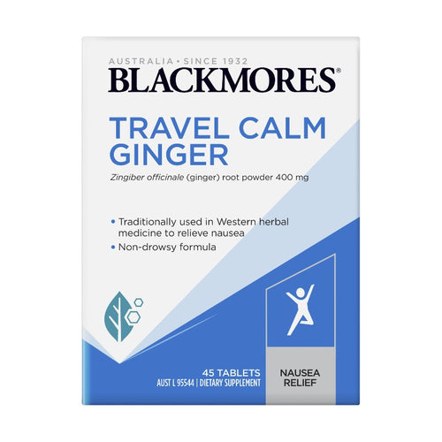 Blackmores Travel Calm Ginger - 45 tabs