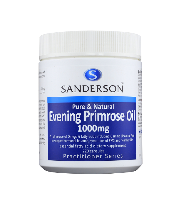 Sanderson Pure & Natural Evening Primrose Oil 1000mg - 220 caps