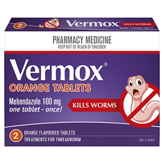 Vermox 100mg - 2tabs