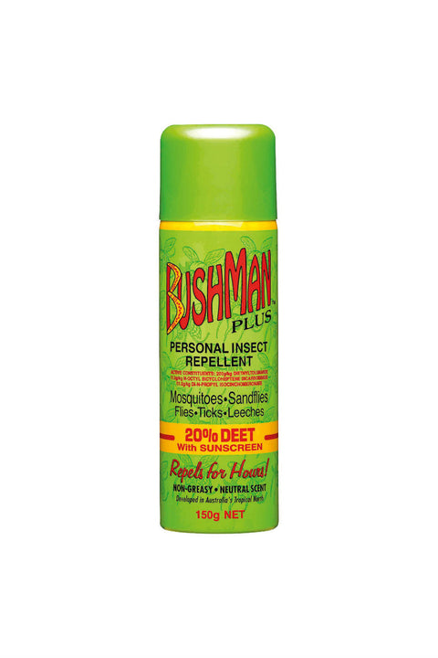 Bushman Plus Aerosol 20% Deet + Sunscreen - 150g