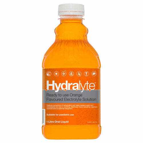 Hydralyte Ready To Use Orange Flavoured Electrolyte - 1L