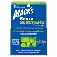 Mack's Snore Blockers Comfort Ear Plugs 12 Pairs