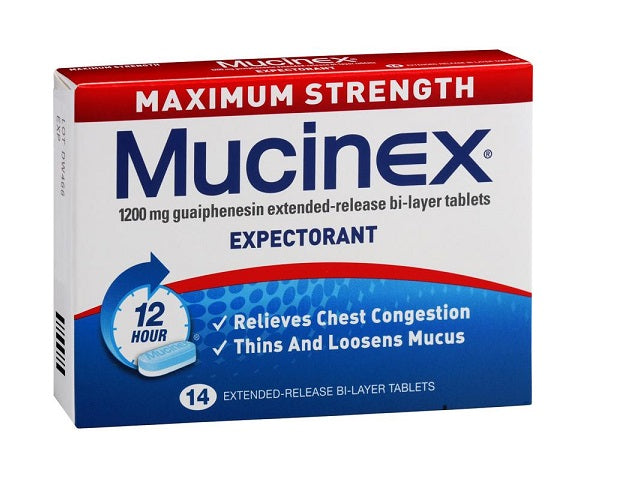 Mucinex Maximum Strength 1200mg - 14tabs