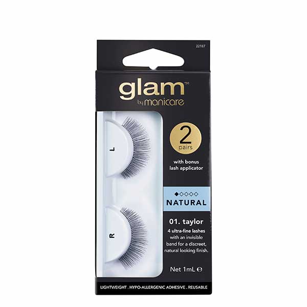 Glam by Manicare Glam Taylor Natural Lash- 2 Pack